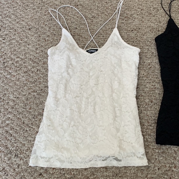 Express B&W Lace Tanks, S - Picture 2 of 6